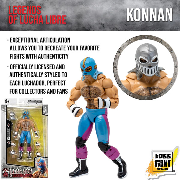 Boss Fight Studio Legends of Lucha Libre Konnan Premium Collector Figure